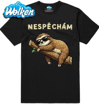 Pánské tričko Lenochod na Větvi Nespěchám.jpg