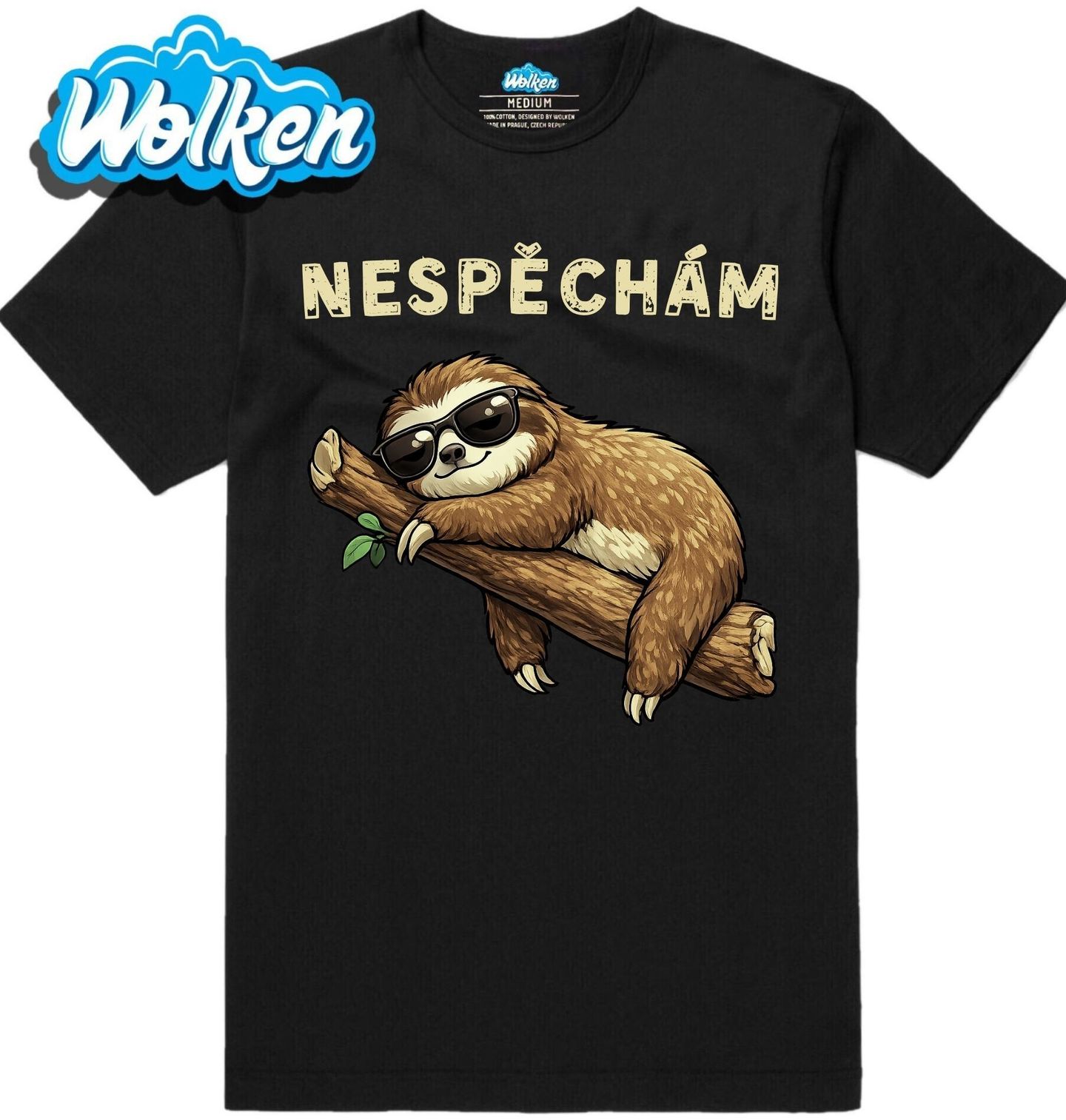 Pánské tričko Lenochod na Větvi Nespěchám.jpg