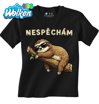 Dětské tričko Lenochod na Větvi Nespěchám.jpg