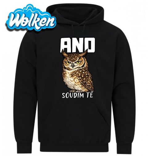 Obrázek produktu Pánská mikina Sova ANO Soudím tě