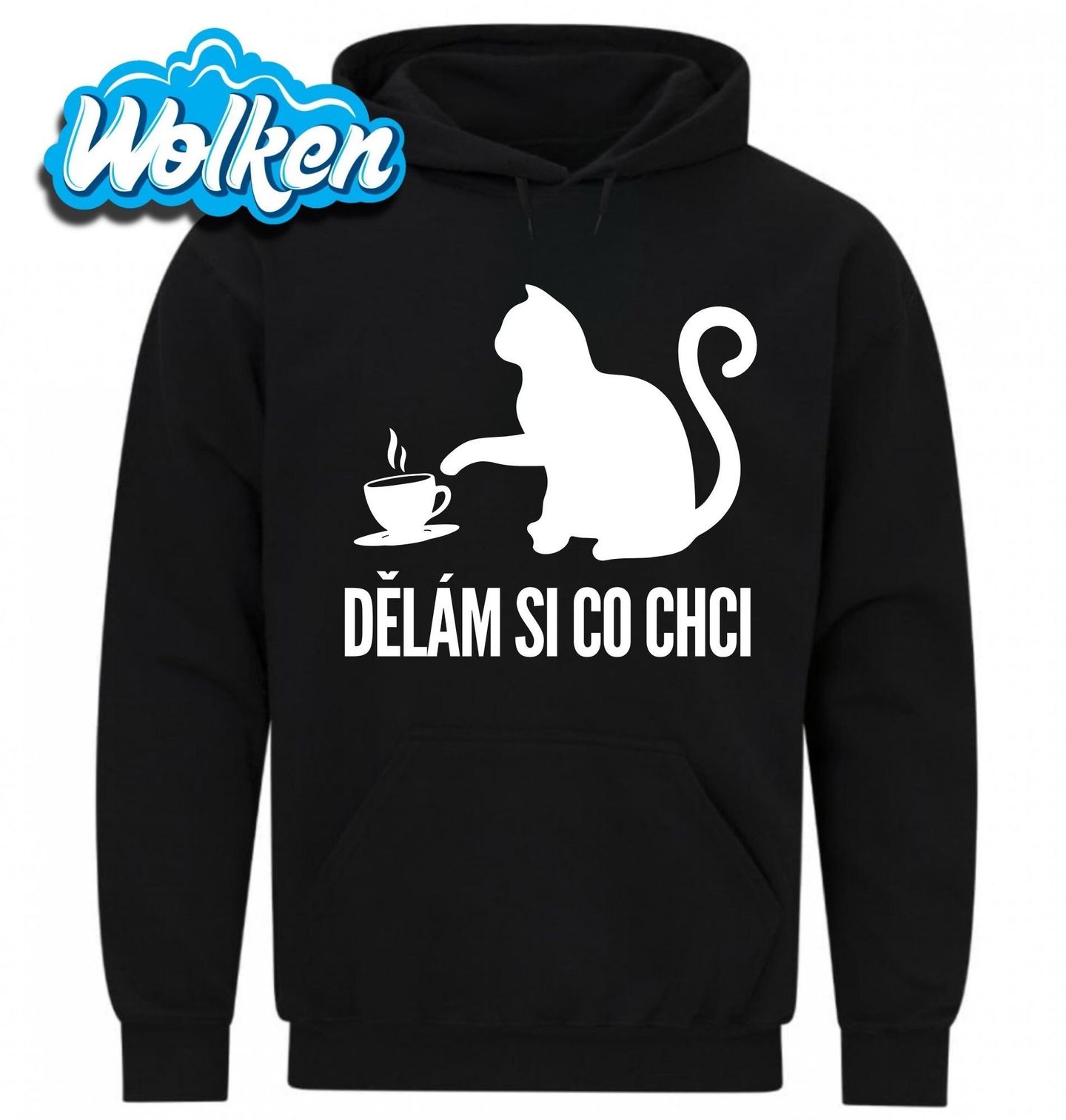 Mikina Kočka s Kávou Dělám si co chci!.jpg