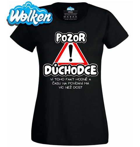 Obrázek produktu Dámské tričko Pozor Důchodce