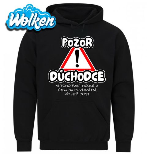 Obrázek produktu Pánská mikina Pozor Důchodce