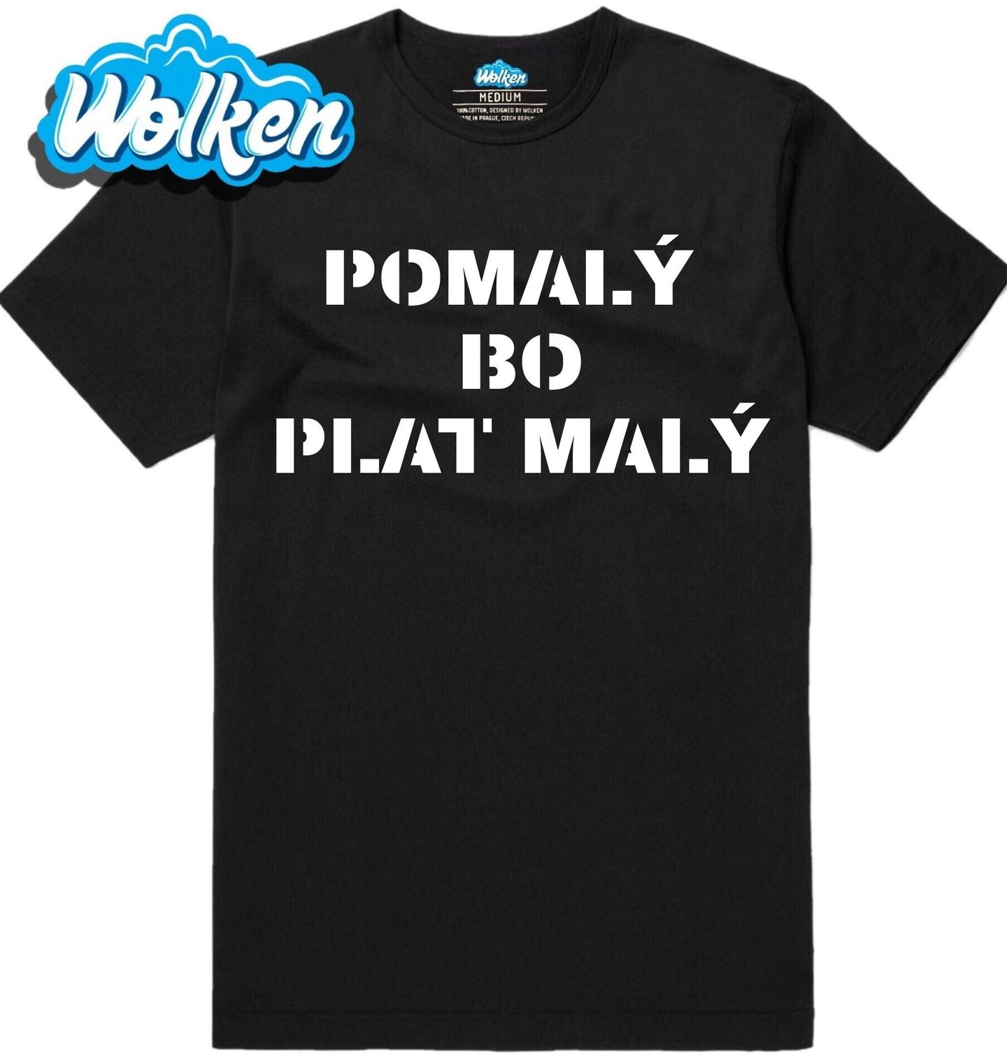 Pánské tričko Pomalý bo plat malý.jpg