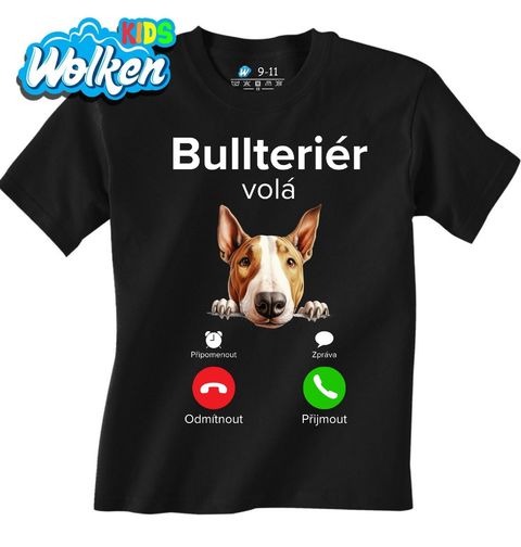 Obrázek produktu Dětské tričko Bullteriér volá Phone Call