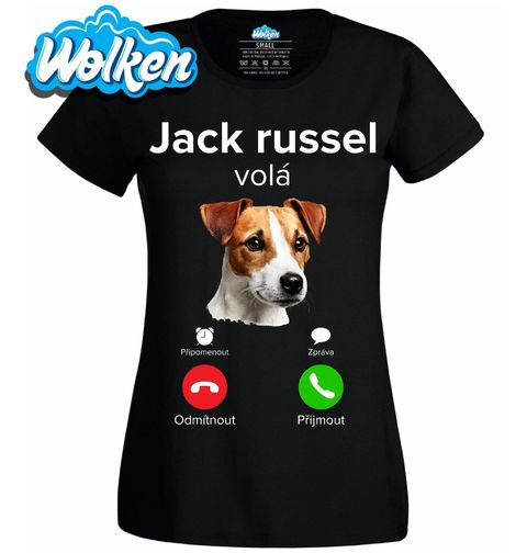 Obrázek produktu Dámské tričko Jack Russell teriér Phone Call