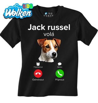 Dětské tričko Jack Russell teriér Phone Call.jpg