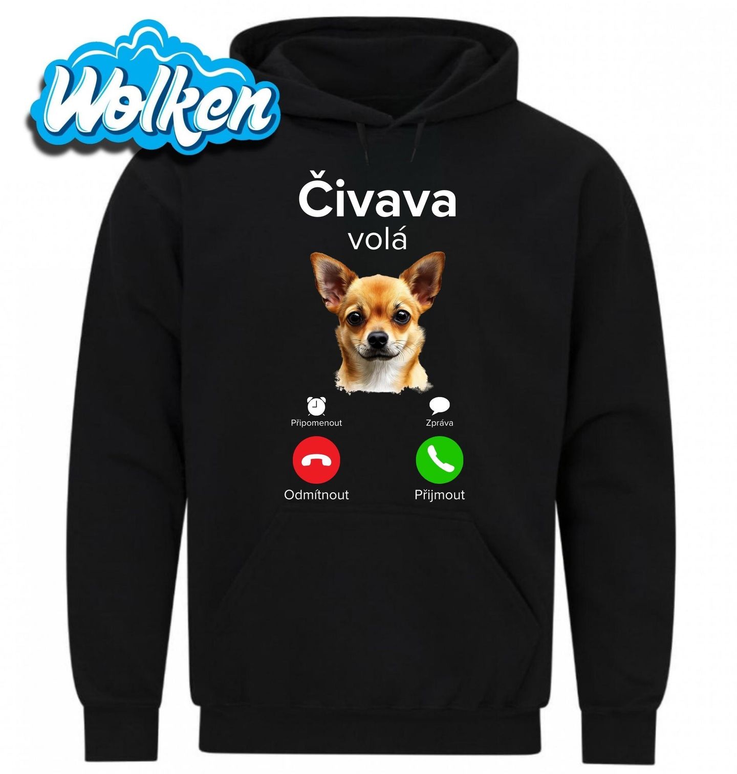 Mikina Čivava volá Phone Call.jpg