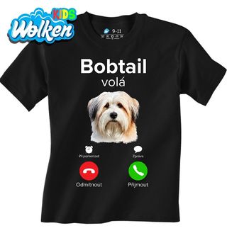 Dětské tričko Bobtail volá Phone Call.jpg