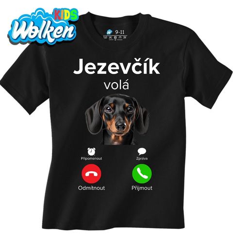 Obrázek produktu Dětské tričko Jezevčík volá Phone Call