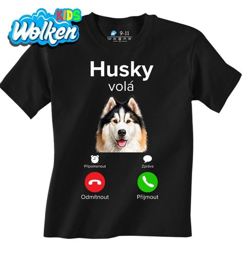 Obrázek produktu Dětské tričko Sibiřský husky volá Phone Call