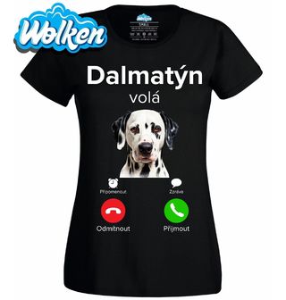 Dámské tričko Dalmatýn volá Phone Call.jpg