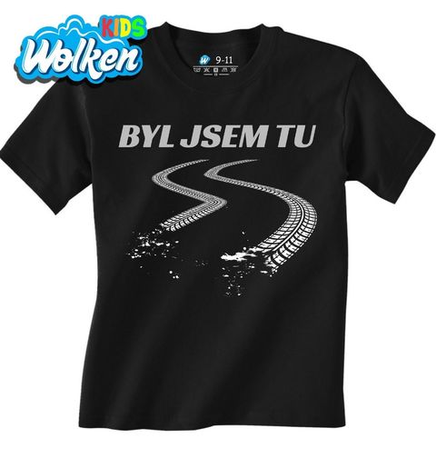 Obrázek produktu Dětské tričko Stopy Pneumatik Byl jsem tu