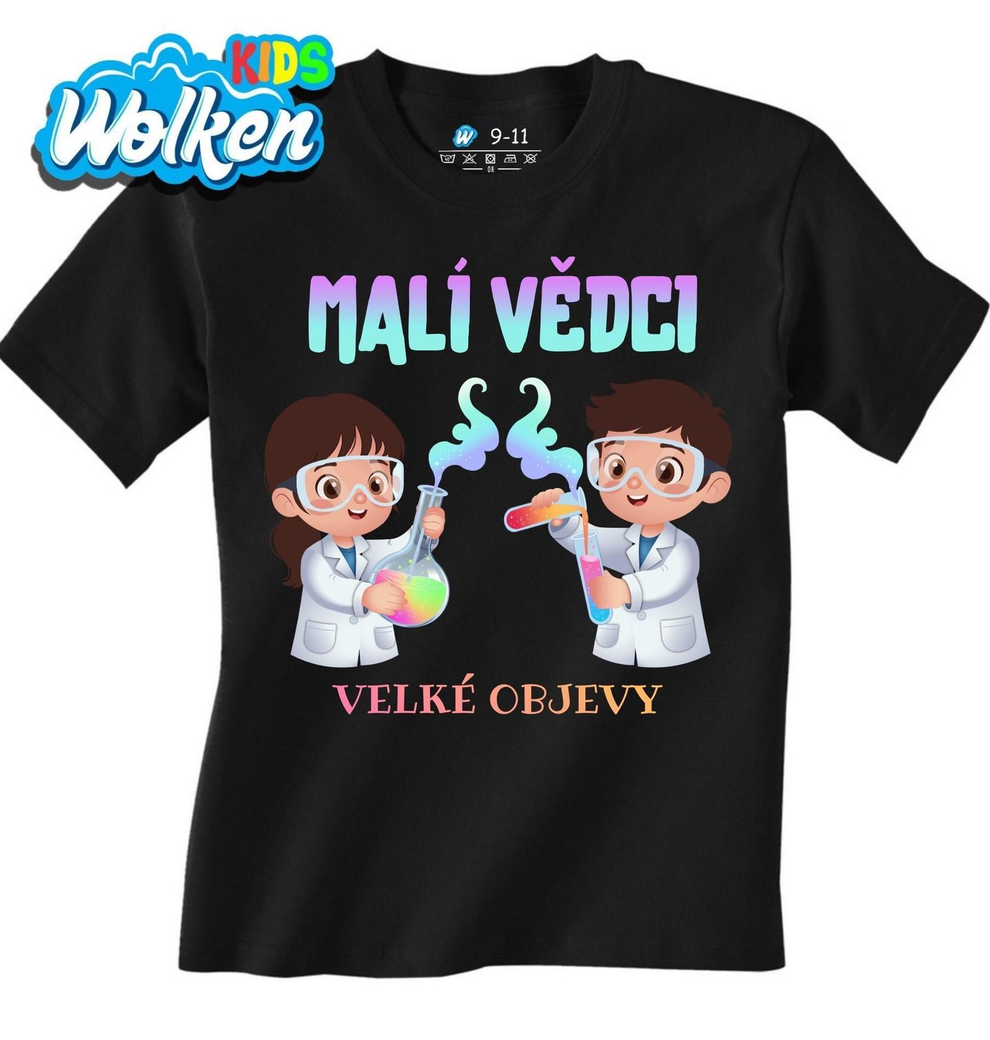 Dětské tričko Malí vědci – Velké objevy.jpg