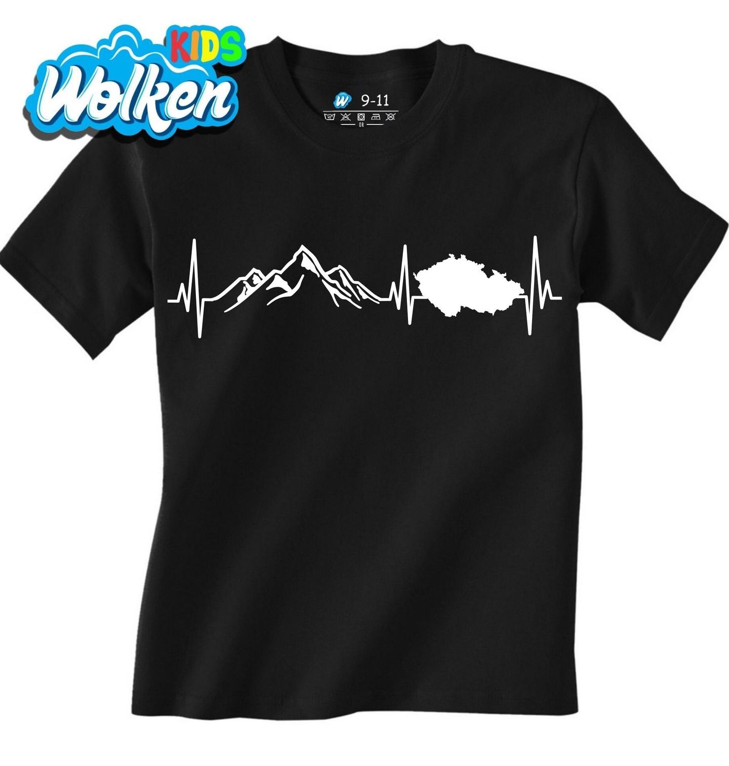 Dětské tričko Bílý Kardiogram a České Hory.jpg