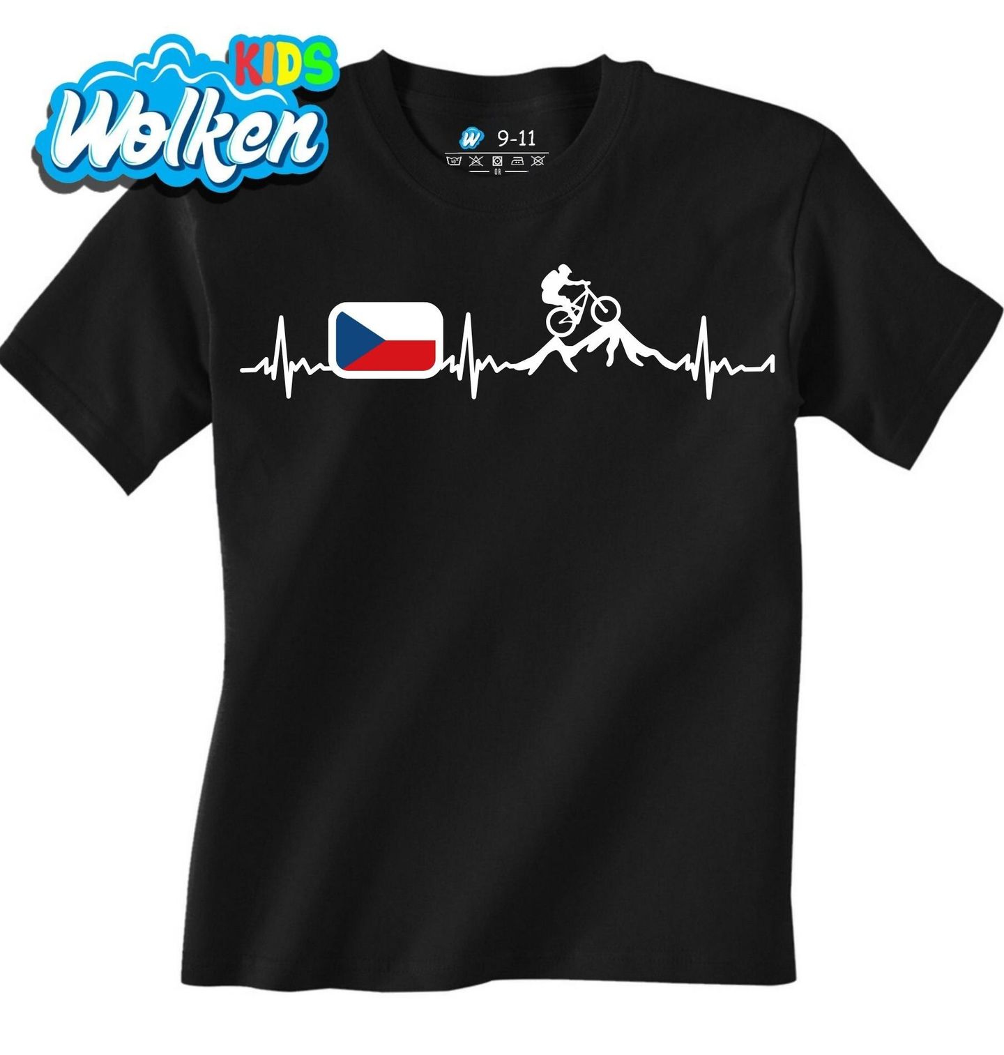 Dětské tričko Český Kardiogram a Cyklista na Horách.jpg