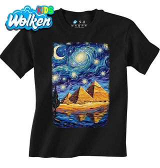 Dětské tričko Egyptské Pyramidy ve Hvězdné Noci.jpg