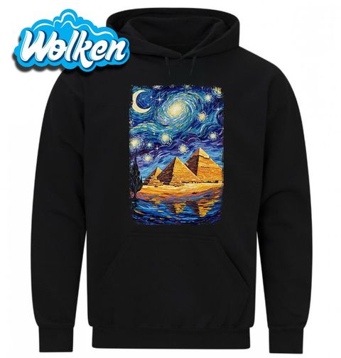 Obrázek produktu Pánská mikina Egyptské Pyramidy ve Hvězdné Noci