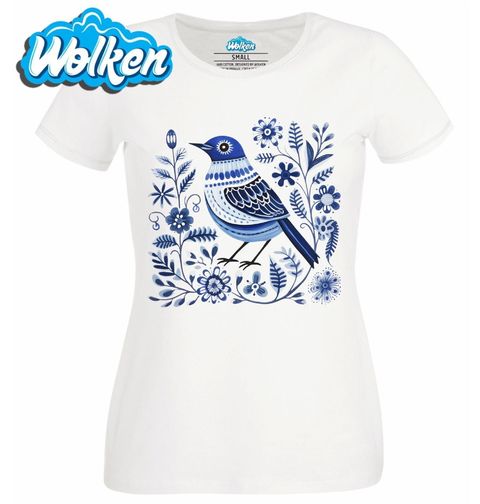 Obrázek produktu Dámské tričko Lidový Ptáček Folk