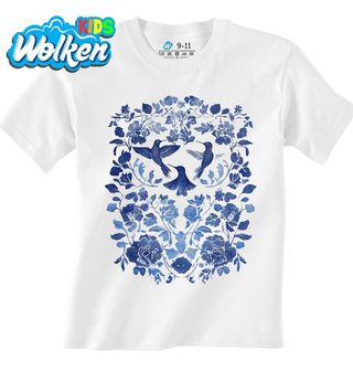 Dětské tričko Folk Ptáčci mezi Květy.jpg