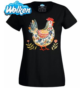 Dámské tričko Velikonoční Slepice s Ornamenty Folk.jpg