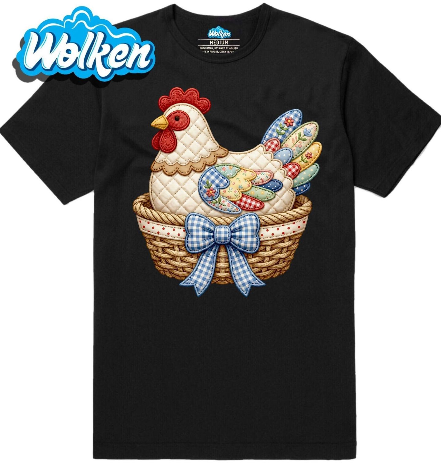 Pánské tričko Vyšívaná Slepice Folk.jpg