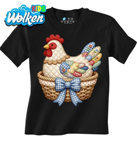 Obrázek produktu Dětské tričko Vyšívaná Slepice Folk