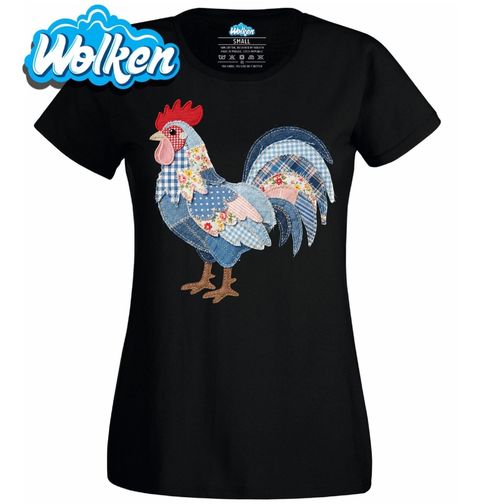 Obrázek produktu Dámské tričko Zaplátovaný Kohout Folk
