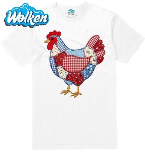 Obrázek produktu Pánské tričko Zaplátovaná Slepice z Farmy Folk