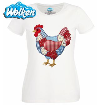 Dámské tričko Zaplátovaná Slepice z Farmy Folk.jpg