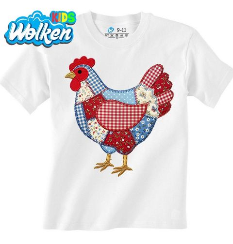 Obrázek produktu Dětské tričko Zaplátovaná Slepice z Farmy Folk