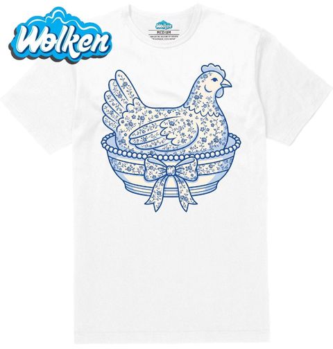 Obrázek produktu Pánské tričko Porcelánová Slepice Folk