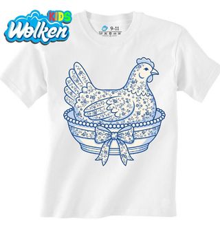 Dětské tričko Porcelánová Slepice Folk.jpg