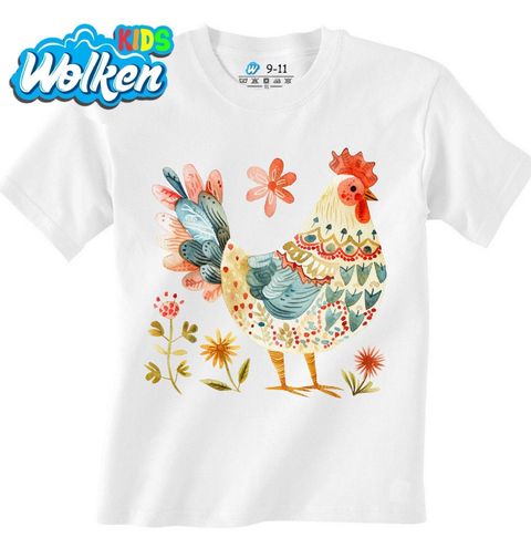 Obrázek produktu Dětské tričko Tradiční Slepička Folk