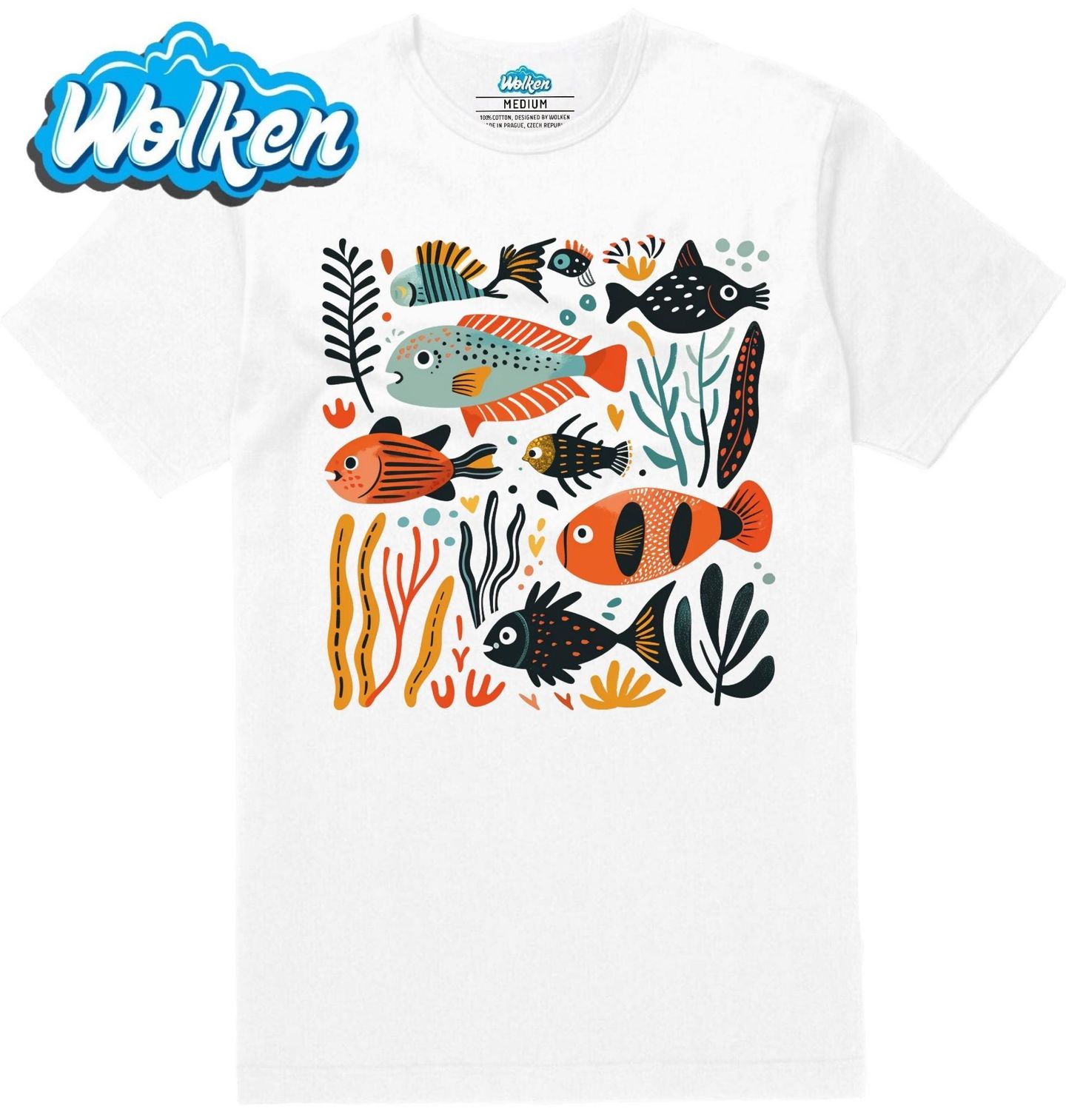 Pánské tričko Barevný Podmořský Svět Ryb.jpg