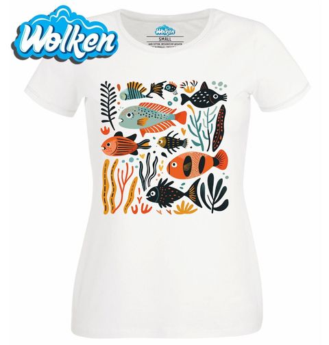 Obrázek produktu Dámské tričko Barevný Podmořský Svět Ryb