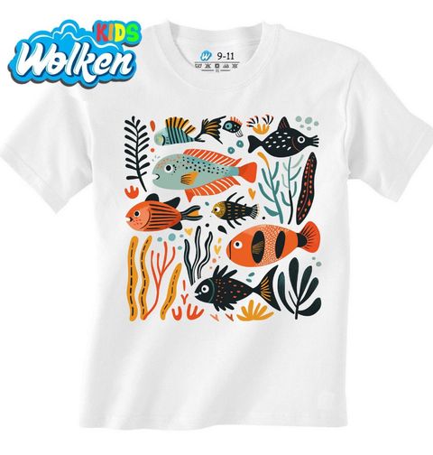 Obrázek produktu Dětské tričko Barevný Podmořský Svět Ryb