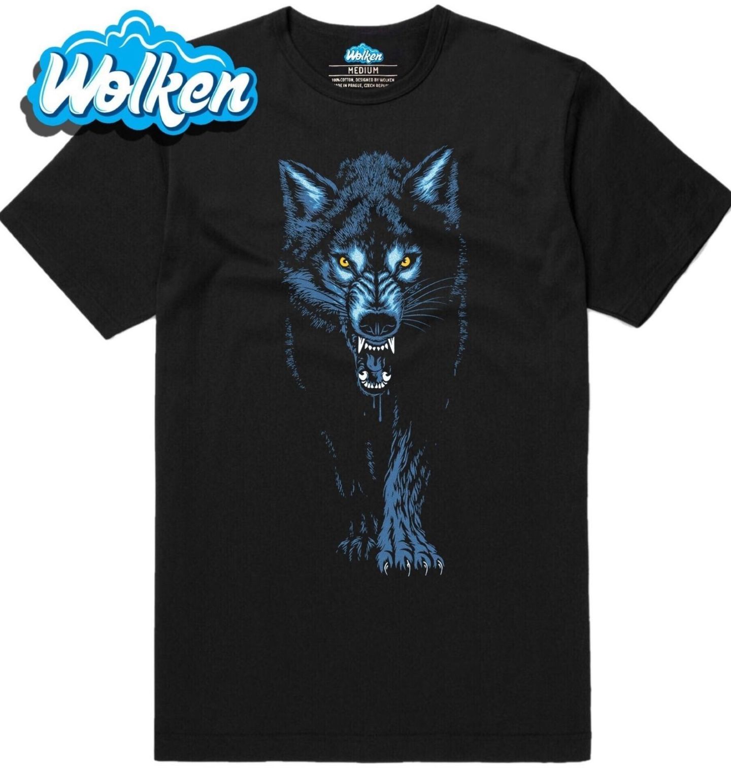 Pánské tričko Rozzuřený vlk (Skladem S-5XL).jpg