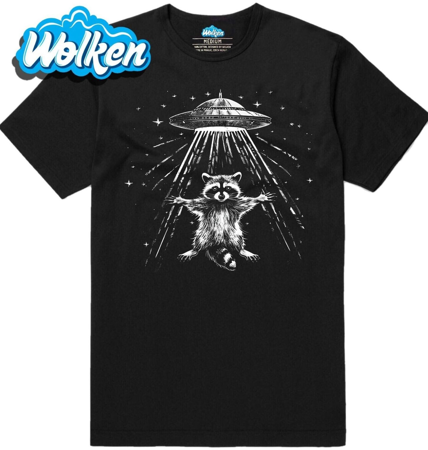 Pánské tričko Mýval v Zajetí Mimozemšťanů UFO.jpg