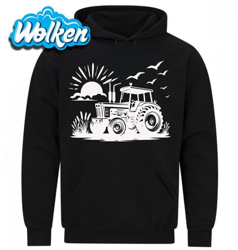 Obrázek produktu Pánská mikina Traktor na Poli při Východu Slunce