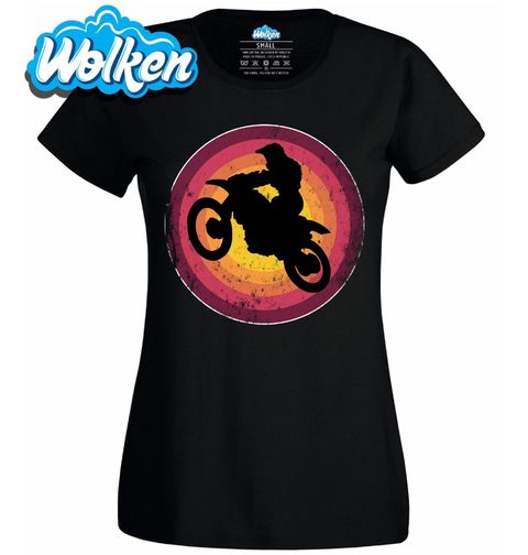 Obrázek produktu Dámské tričko Motokros Jezdec při Západu Slunce