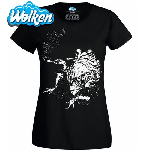 Obrázek produktu Dámské tričko Pohodová Žába s Dýmkou