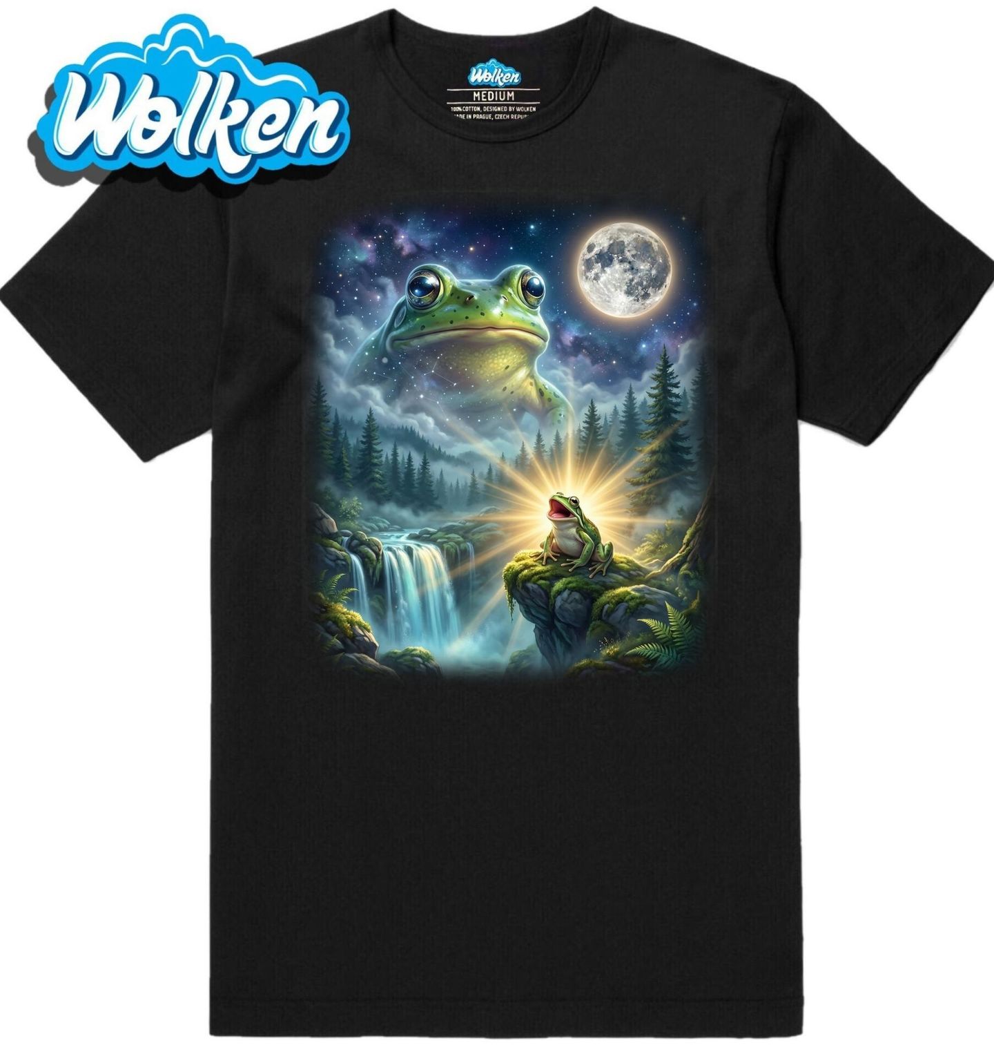 Pánské tričko Žába vyjící na Měsíc.jpg