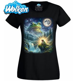 Dámské tričko Žába vyjící na Měsíc.jpg