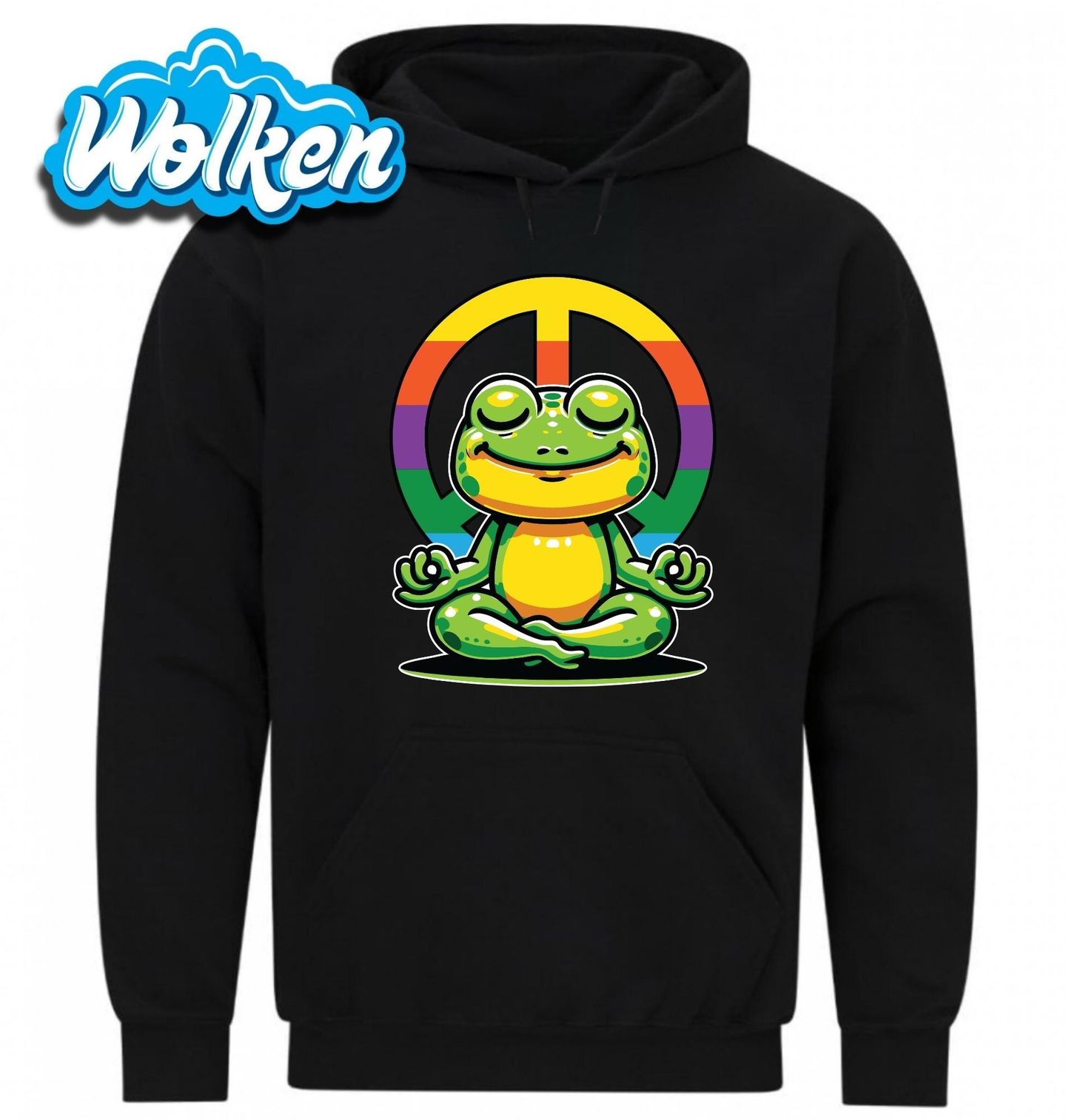 Mikina Meditující Hippie Žába.jpg