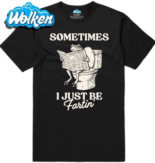 Pánské tričko Žába na WC Někdy si prostě jen tak prdím.jpg