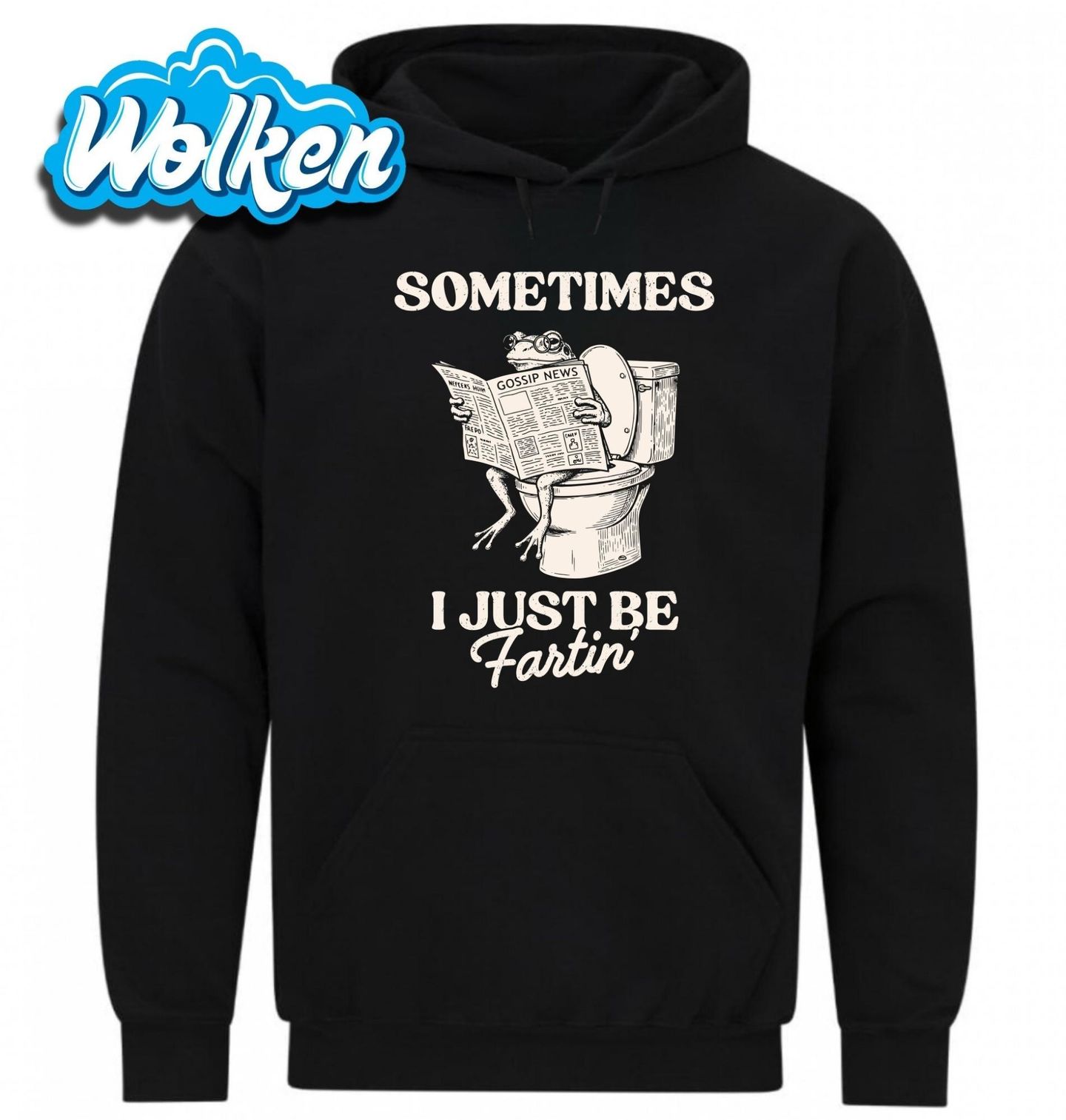 Mikina Žába na WC Někdy si prostě jen tak prdím.jpg