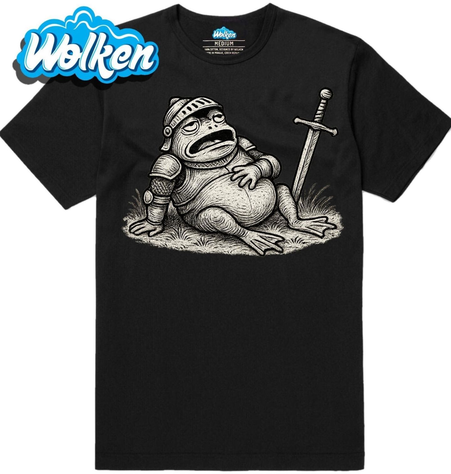 Pánské tričko Vyřízená Žába po Bitvě.jpg