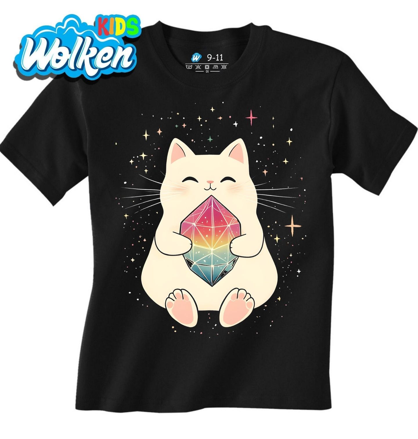 Dětské tričko Kosmická Kočka s Krystalem.jpg