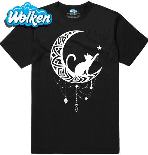 Obrázek produktu Pánské tričko Kočka na Srpku Měsíce